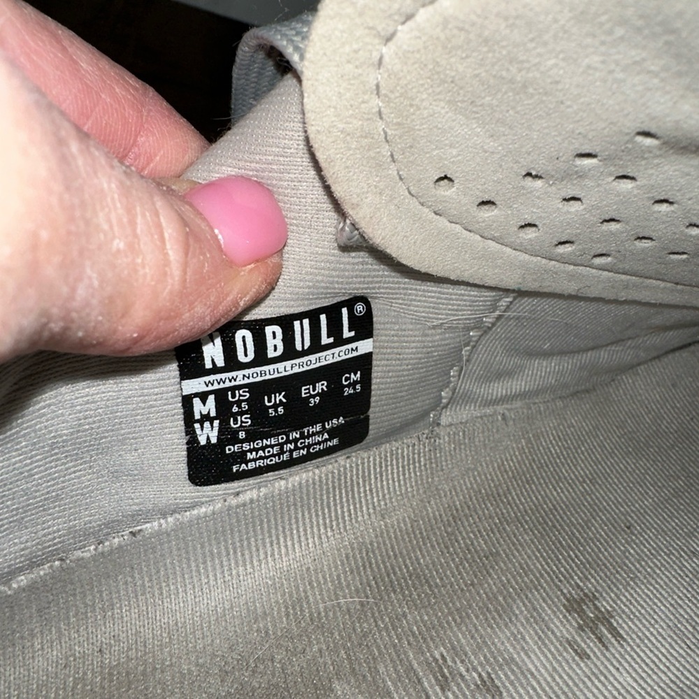 NOBULL Superfabric Trainer Low Cross Training Shoes Womens Size 8 Gray - Picture 9 of 9